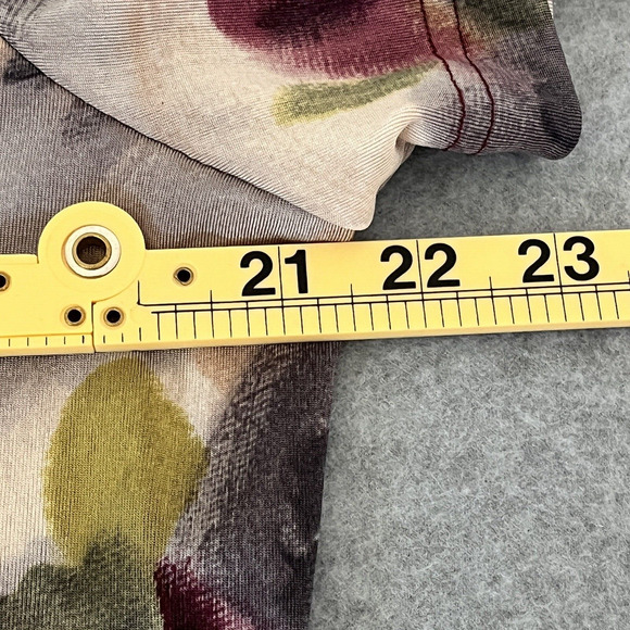 Softwear Mark Singer 2 Piece Cardigan Set Sz XL Multi Color Floral Slinky Work - Picture 12 of 15